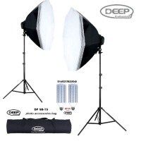 Набор постоянного LED света Deep октабокс 60см 80Wx2 Е27 + bag 75